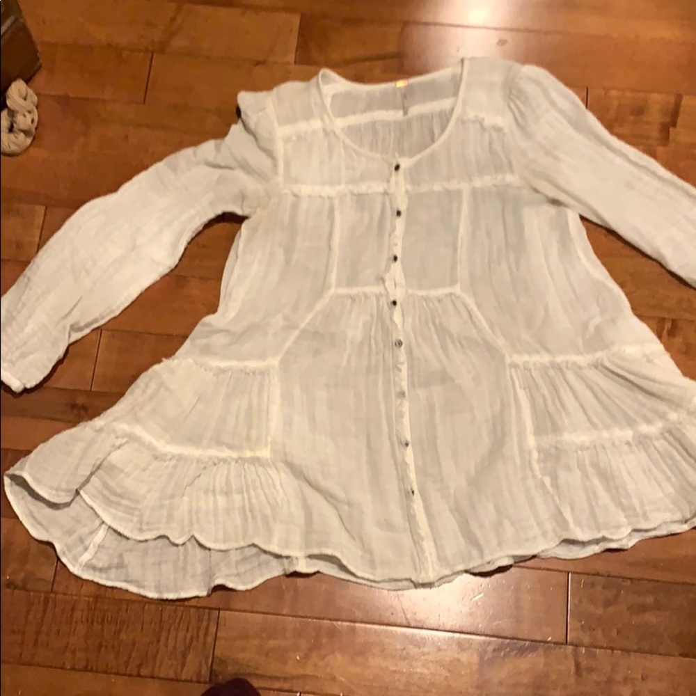 White peasant shirt